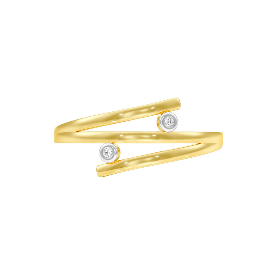 Casual Glimmer Diamond Ring 18 KT / Yellow Gold / 22