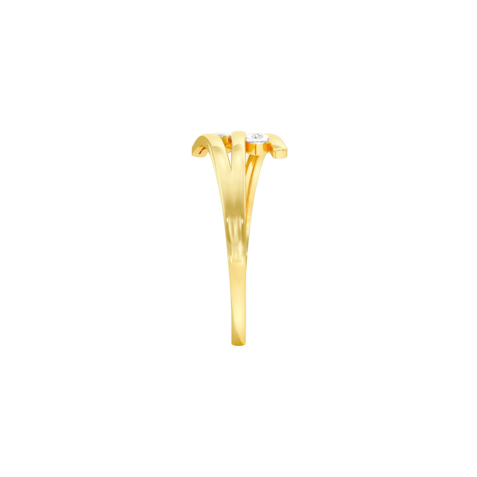 Casual Glimmer Diamond Ring 18 KT / Yellow Gold / 22