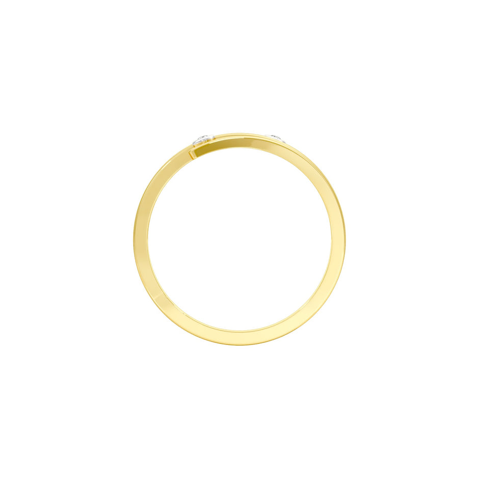 Casual Glimmer Diamond Ring 18 KT / Yellow Gold / 22