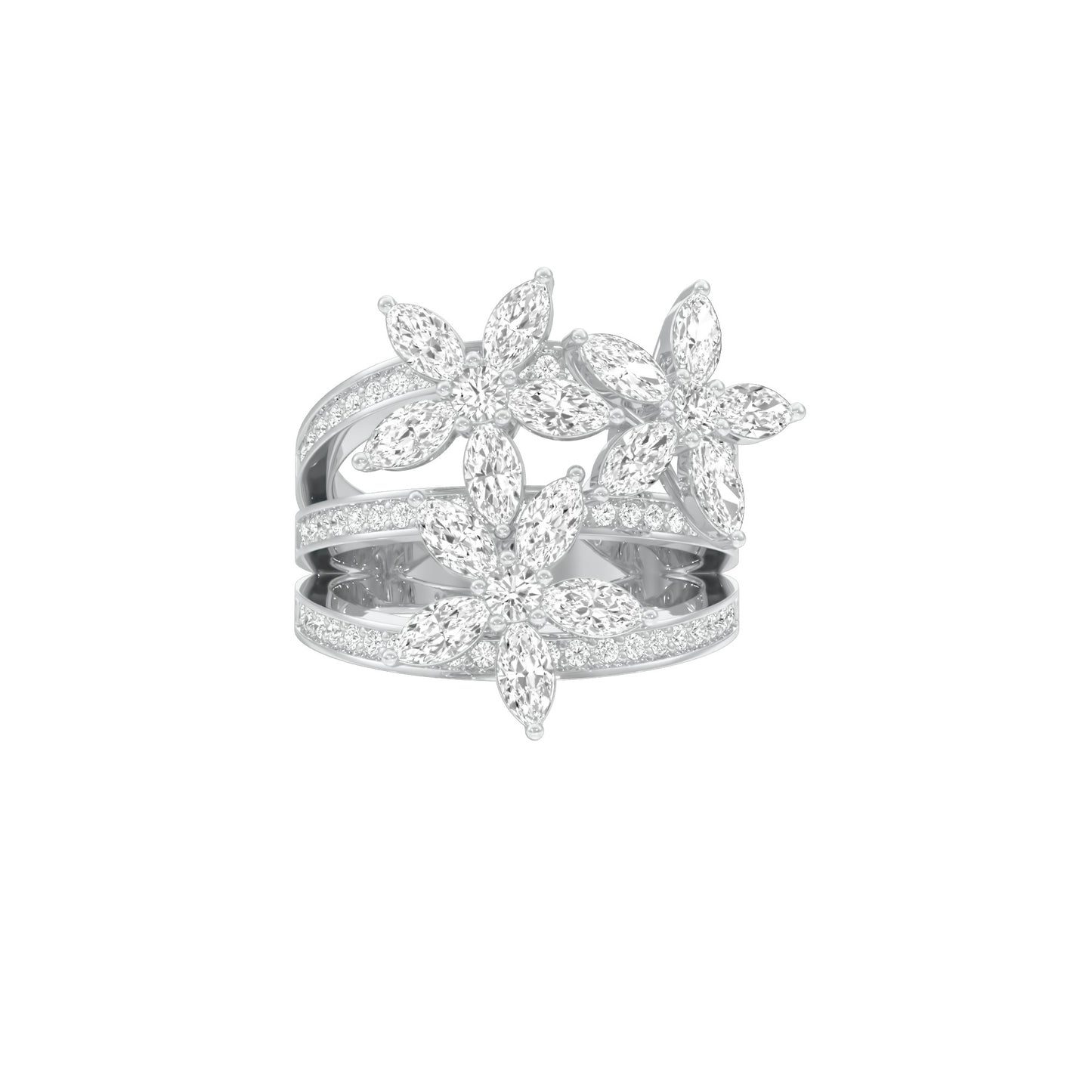 After Hours Glow Diamond Ring 18 KT / White Gold / 22