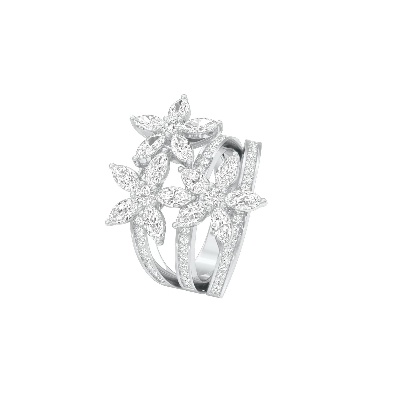 After Hours Glow Diamond Ring 18 KT / White Gold / 22