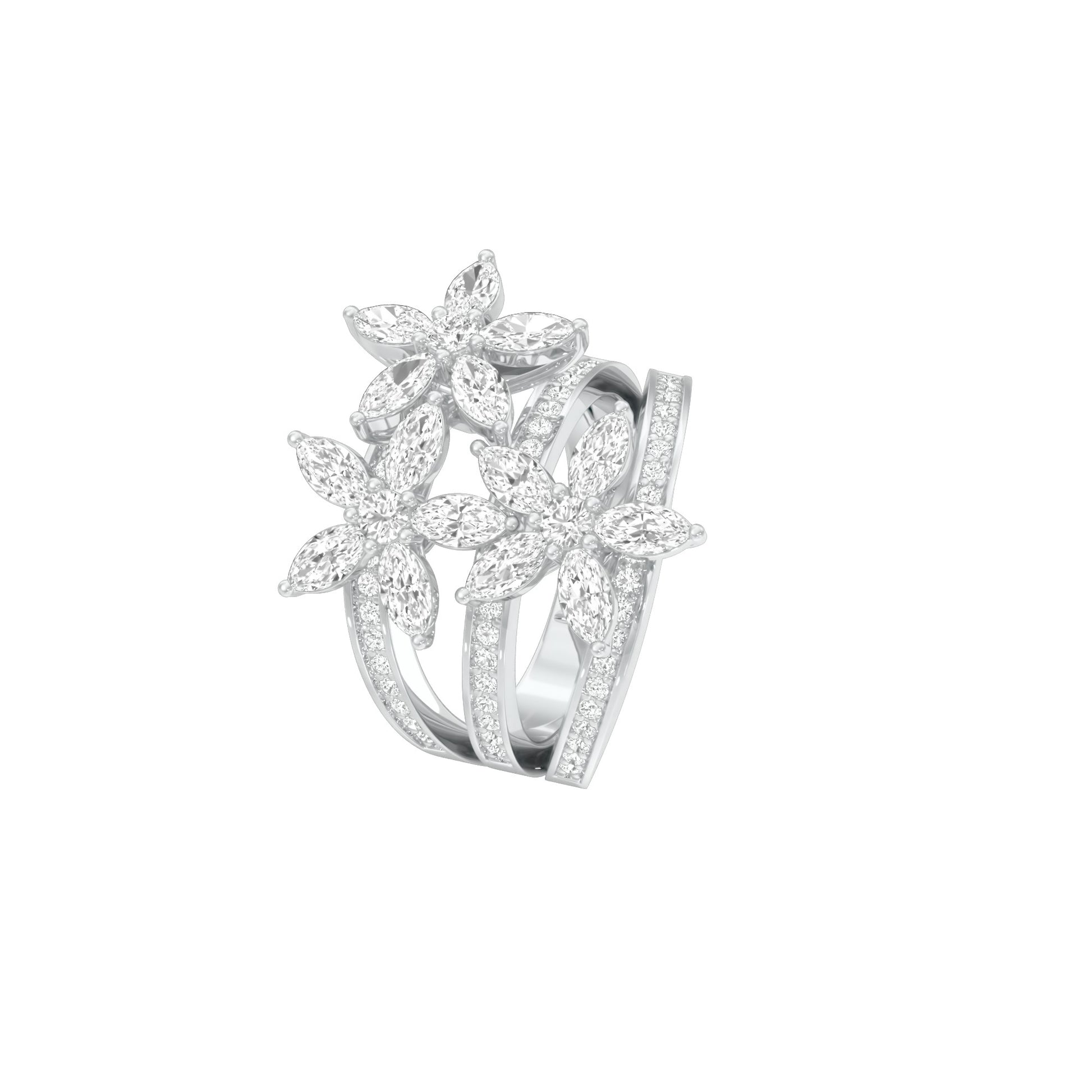After Hours Glow Diamond Ring 18 KT / White Gold / 22