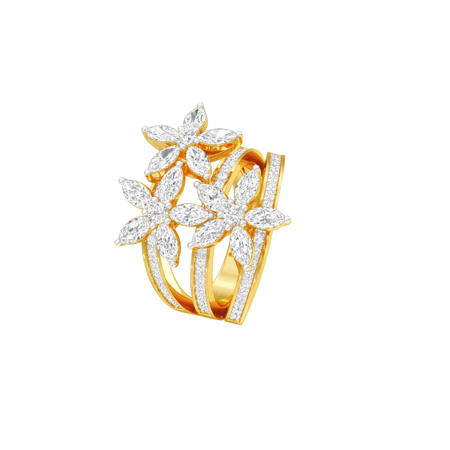 After Hours Glow Diamond Ring 18 KT / Yellow Gold / 22