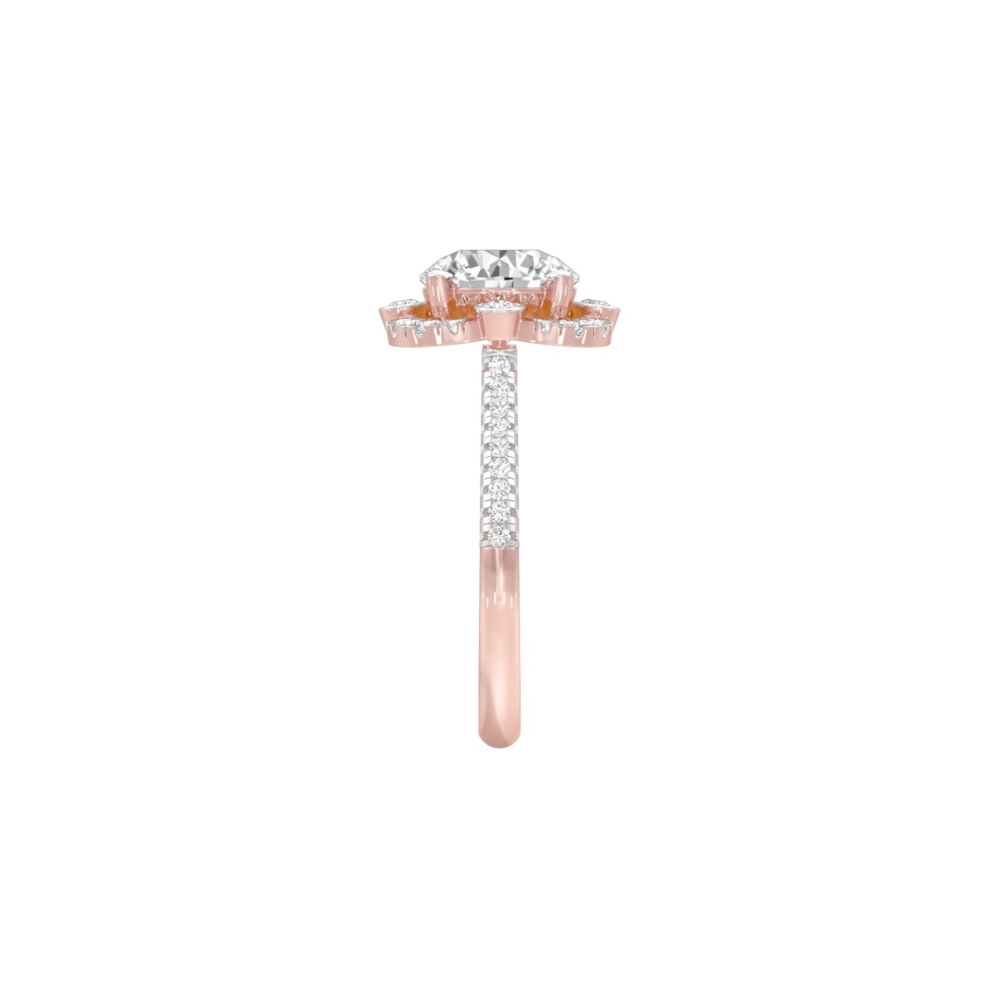 Matched Vibe Diamond Engagement Ring 18 KT / Rose Gold / 22