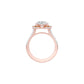 Matched Vibe Diamond Engagement Ring 18 KT / Rose Gold / 22