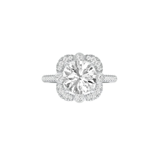 Matched Vibe Diamond Engagement Ring 18 KT / White Gold / 22