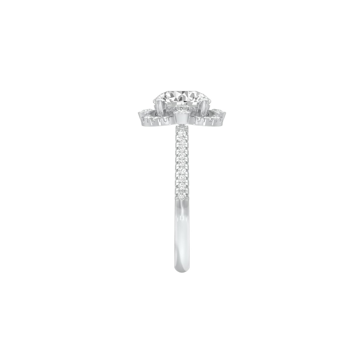 Matched Vibe Diamond Engagement Ring 18 KT / White Gold / 22