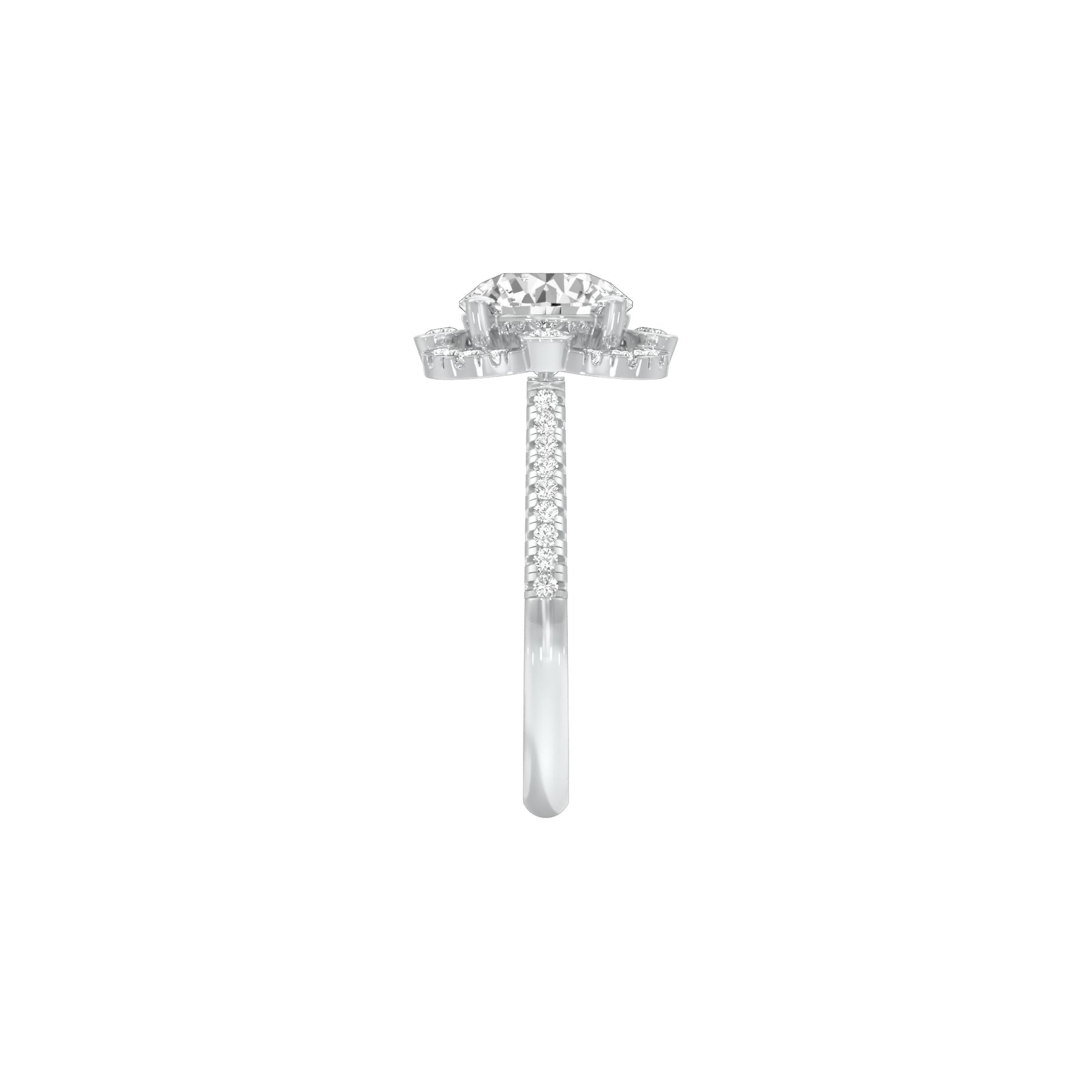 Matched Vibe Diamond Engagement Ring 18 KT / White Gold / 22