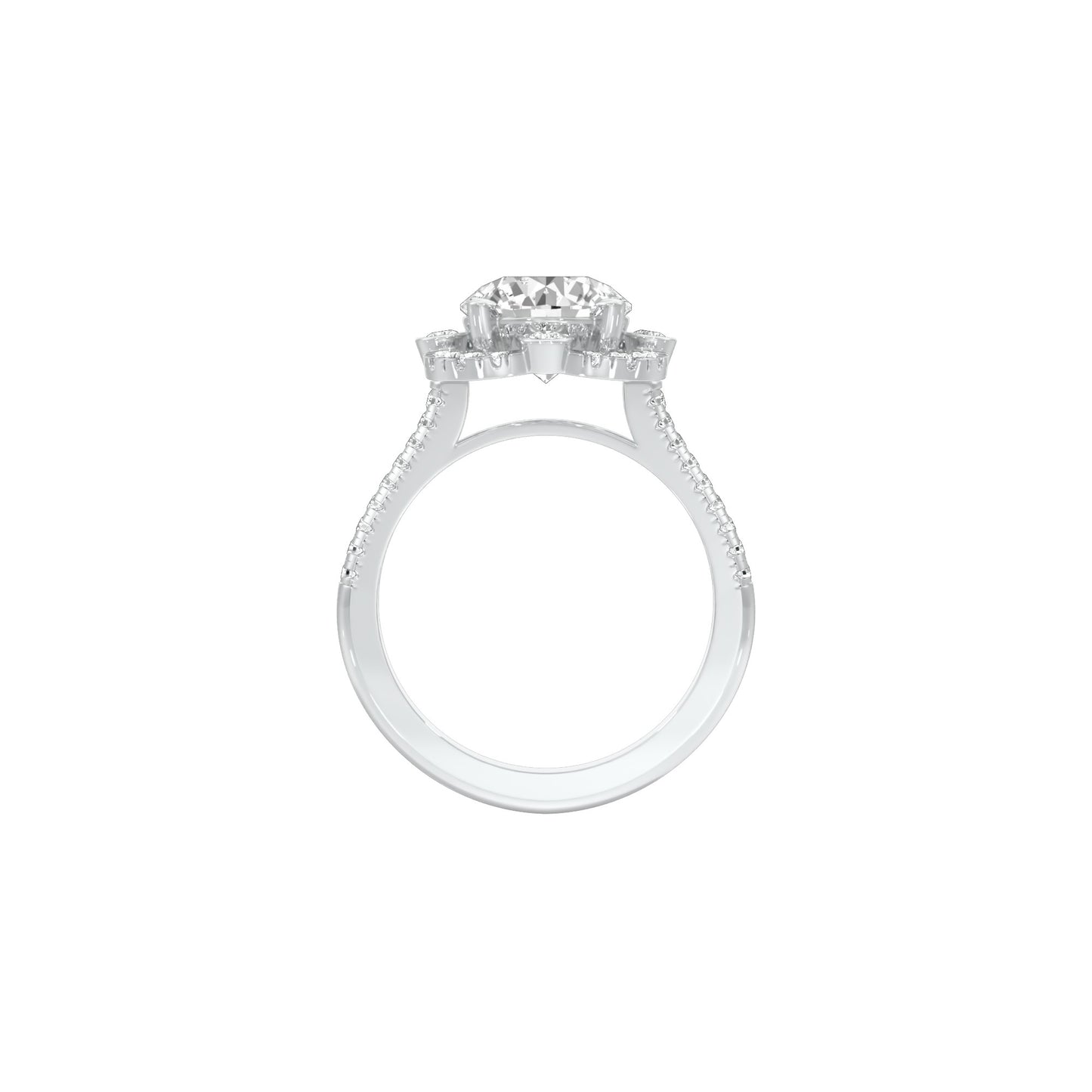 Matched Vibe Diamond Engagement Ring 18 KT / White Gold / 22