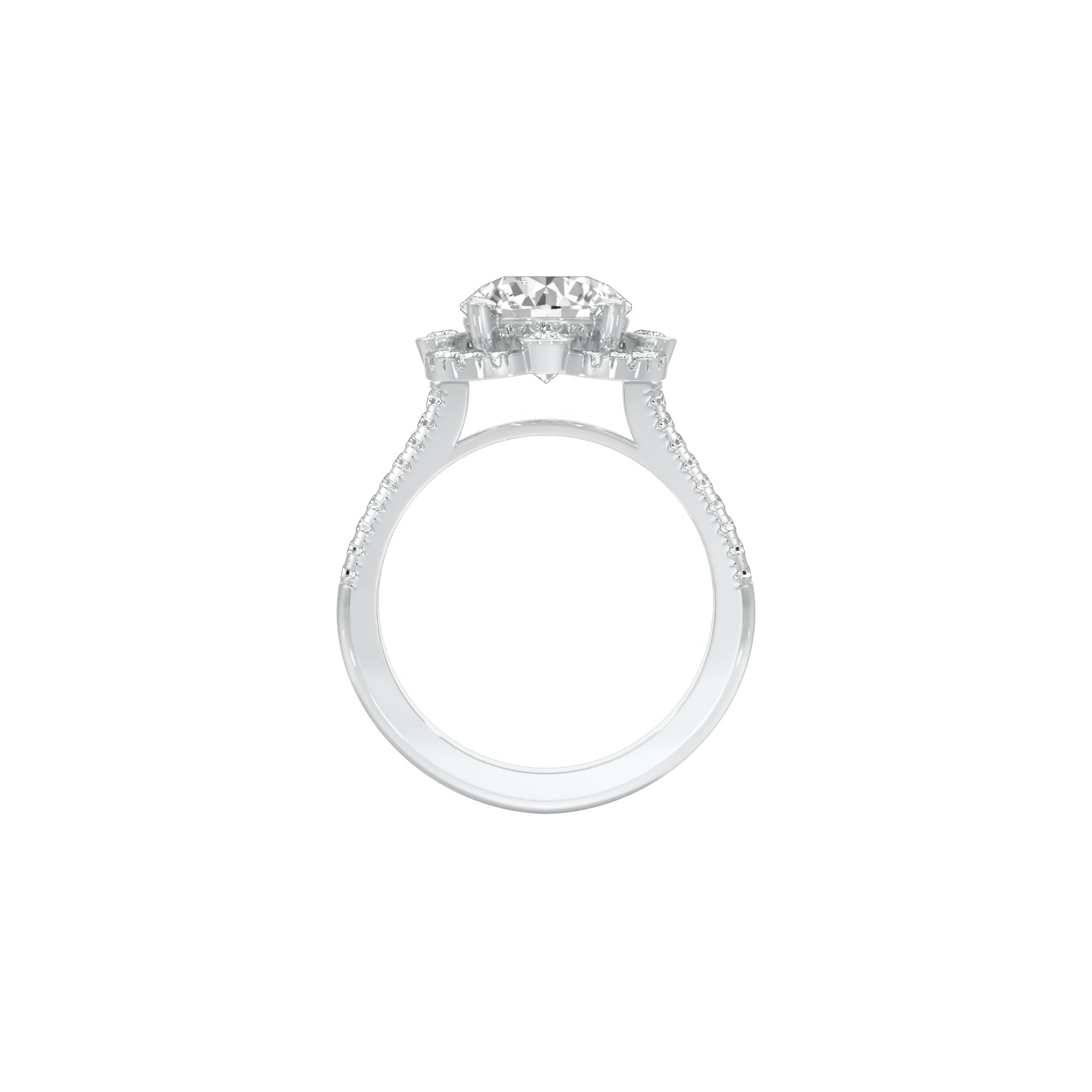 Matched Vibe Diamond Engagement Ring 18 KT / White Gold / 22