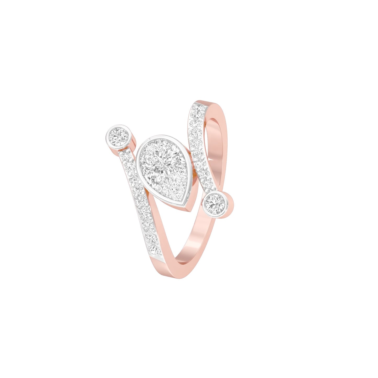 First One Diamond Engagement Ring 18 KT / Rose Gold / 22