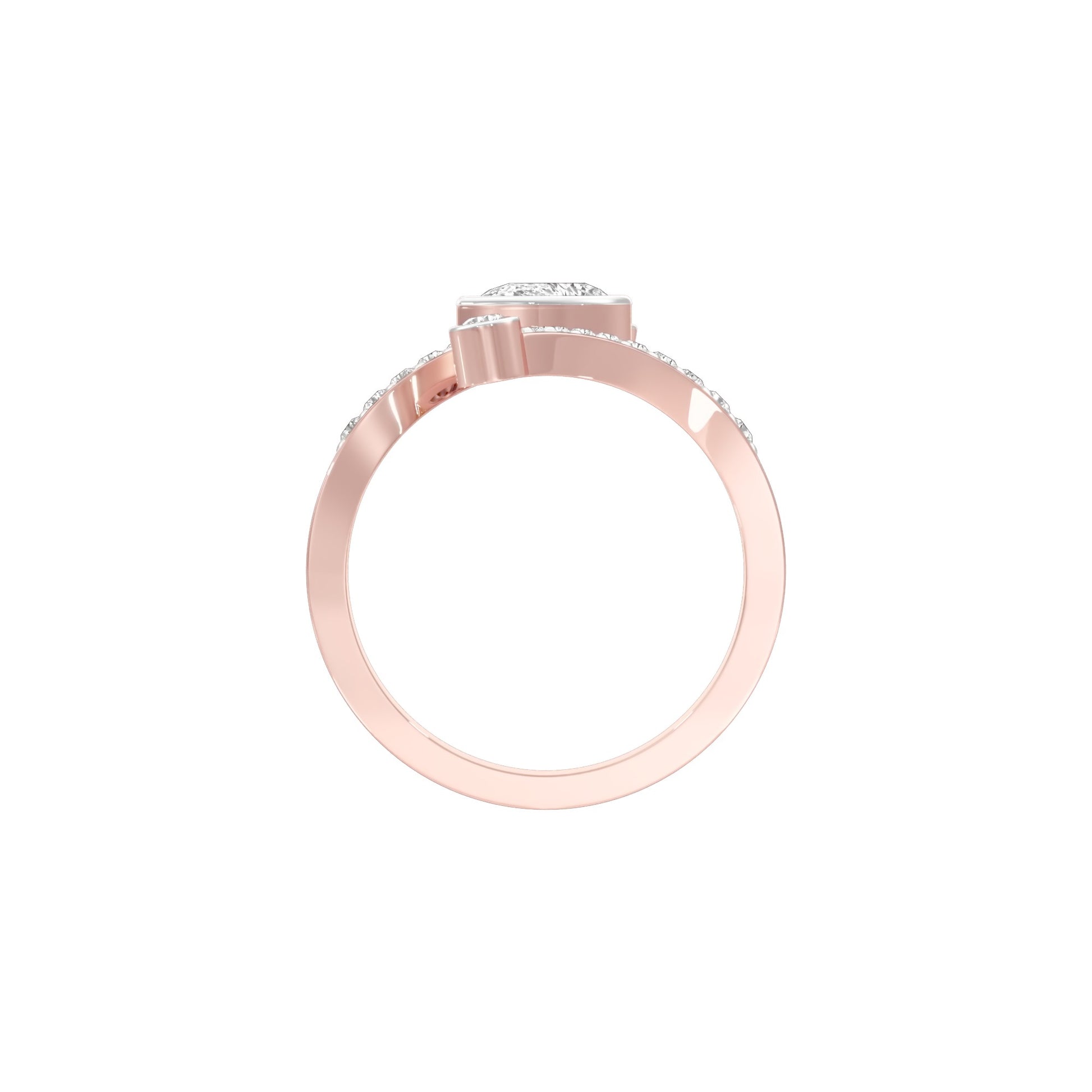 First One Diamond Engagement Ring 18 KT / Rose Gold / 22