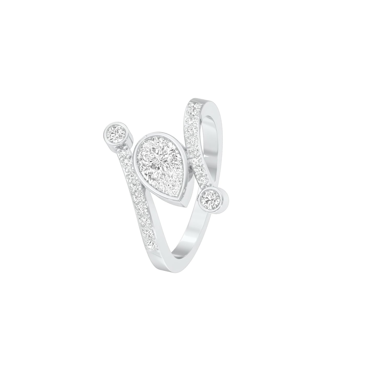 First One Diamond Engagement Ring 18 KT / White Gold / 22