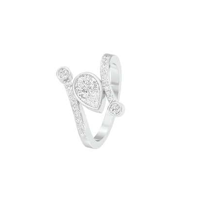 First One Diamond Engagement Ring 18 KT / White Gold / 22