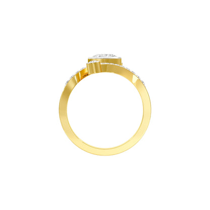 First One Diamond Engagement Ring 18 KT / Yellow Gold / 22