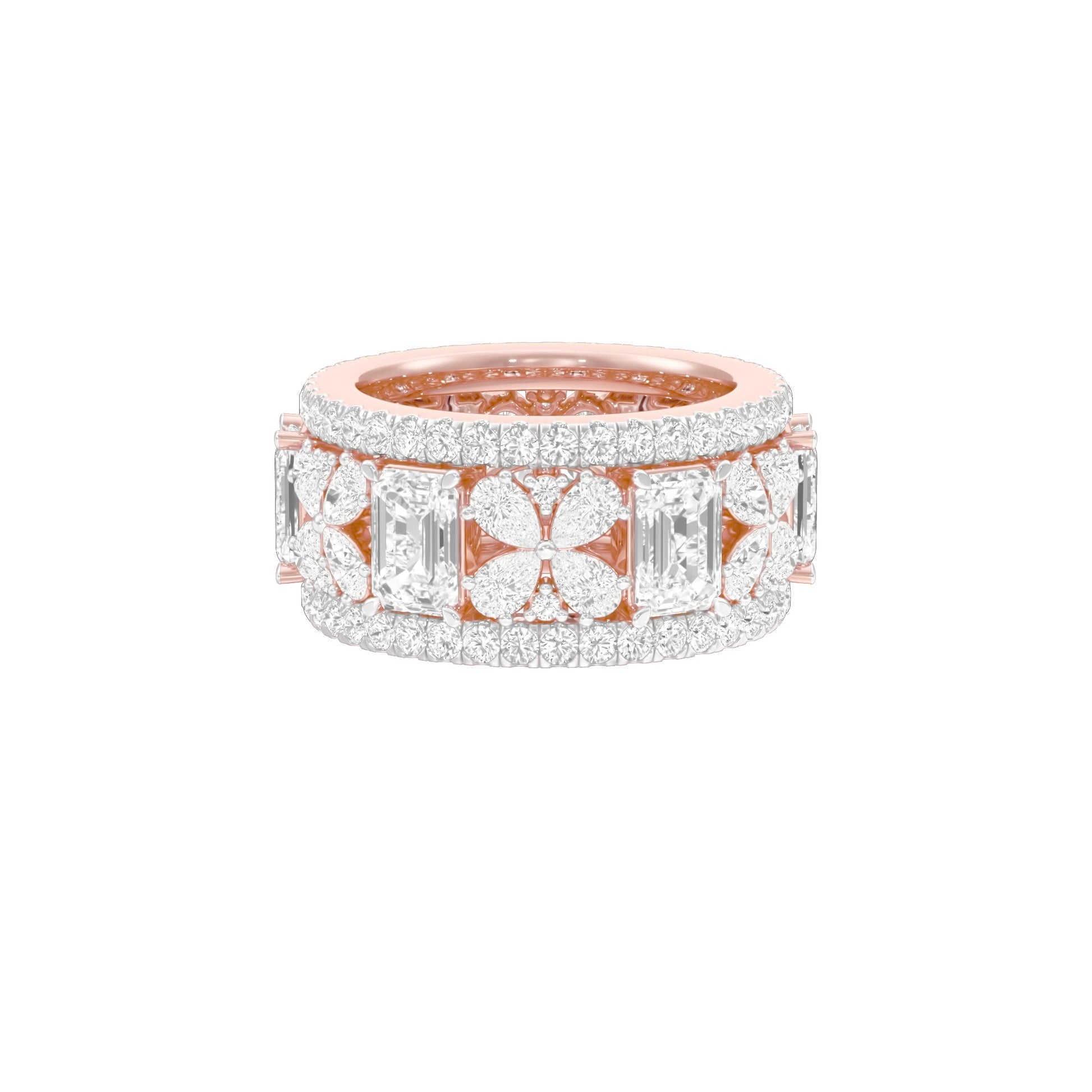 Camila Loop Diamond Band Ring 18 KT / Rose Gold / 18