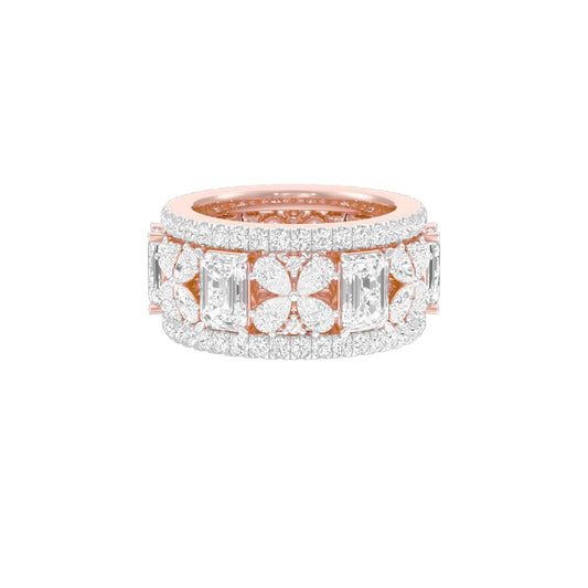 Camila Loop Diamond Band Ring 18 KT / Rose Gold / 18