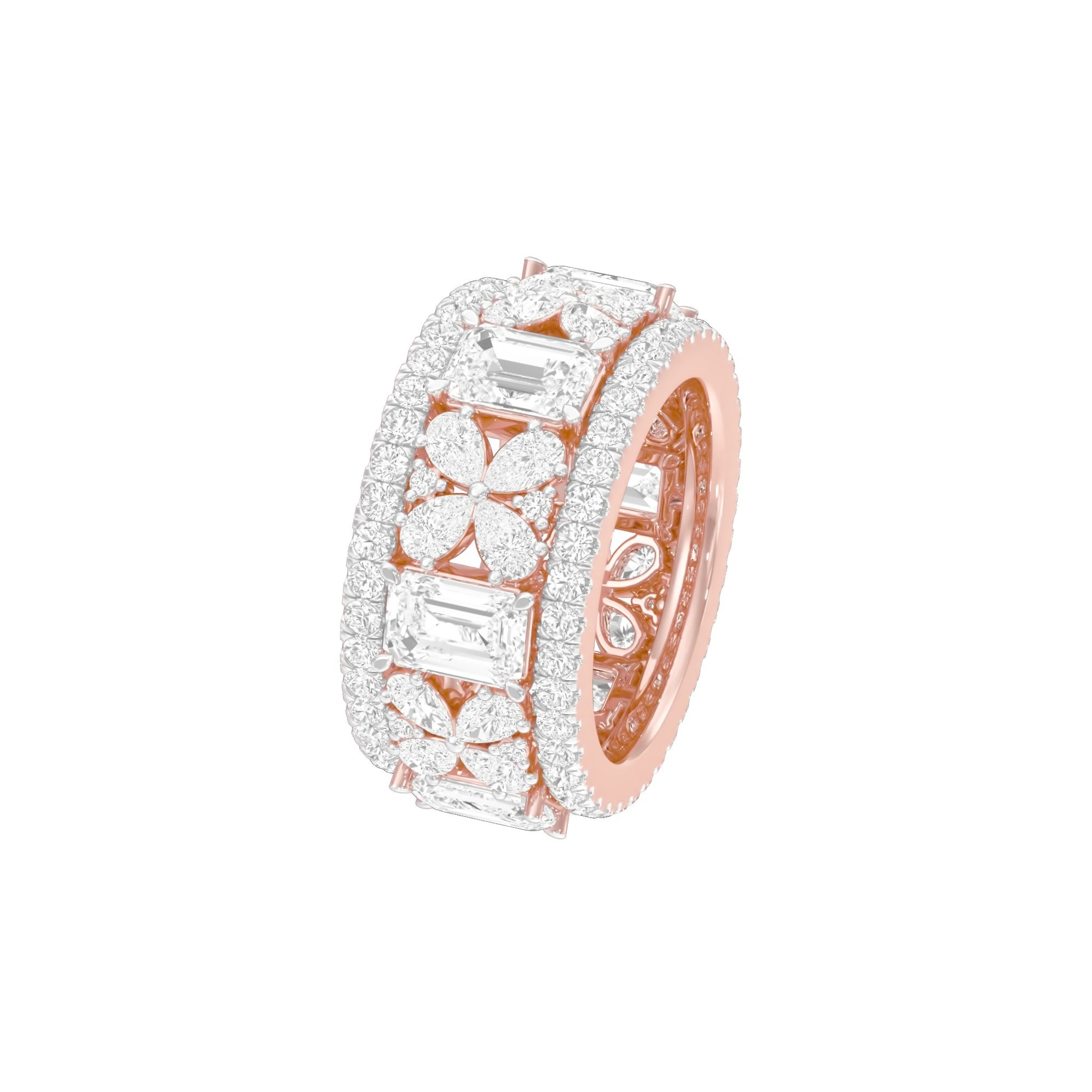 Camila Loop Diamond Band Ring 18 KT / Rose Gold / 18