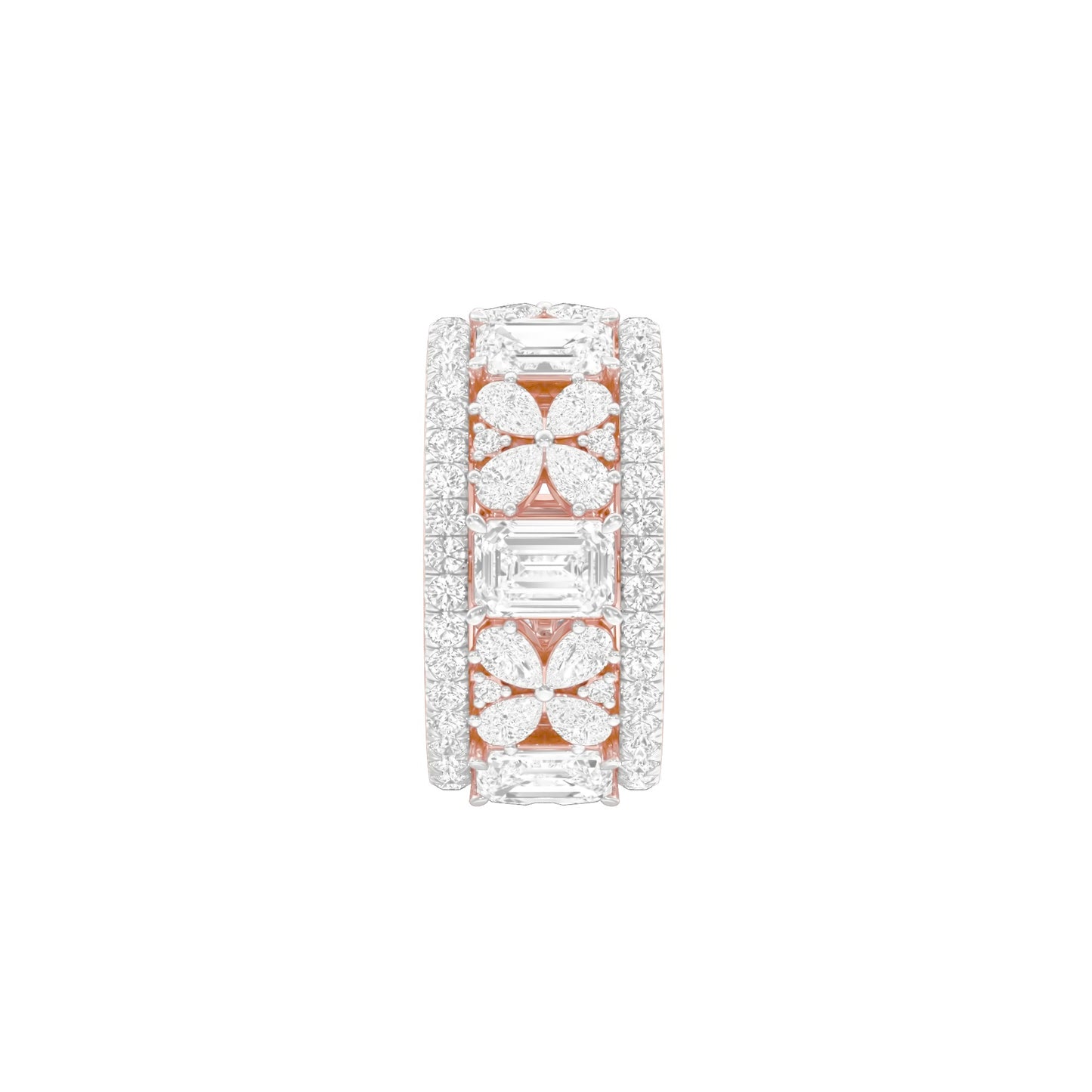 Camila Loop Diamond Band Ring 18 KT / Rose Gold / 18