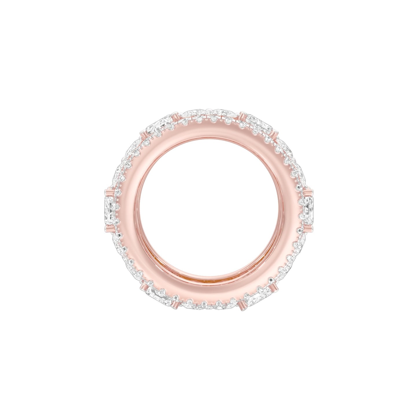 Camila Loop Diamond Band Ring 18 KT / Rose Gold / 18