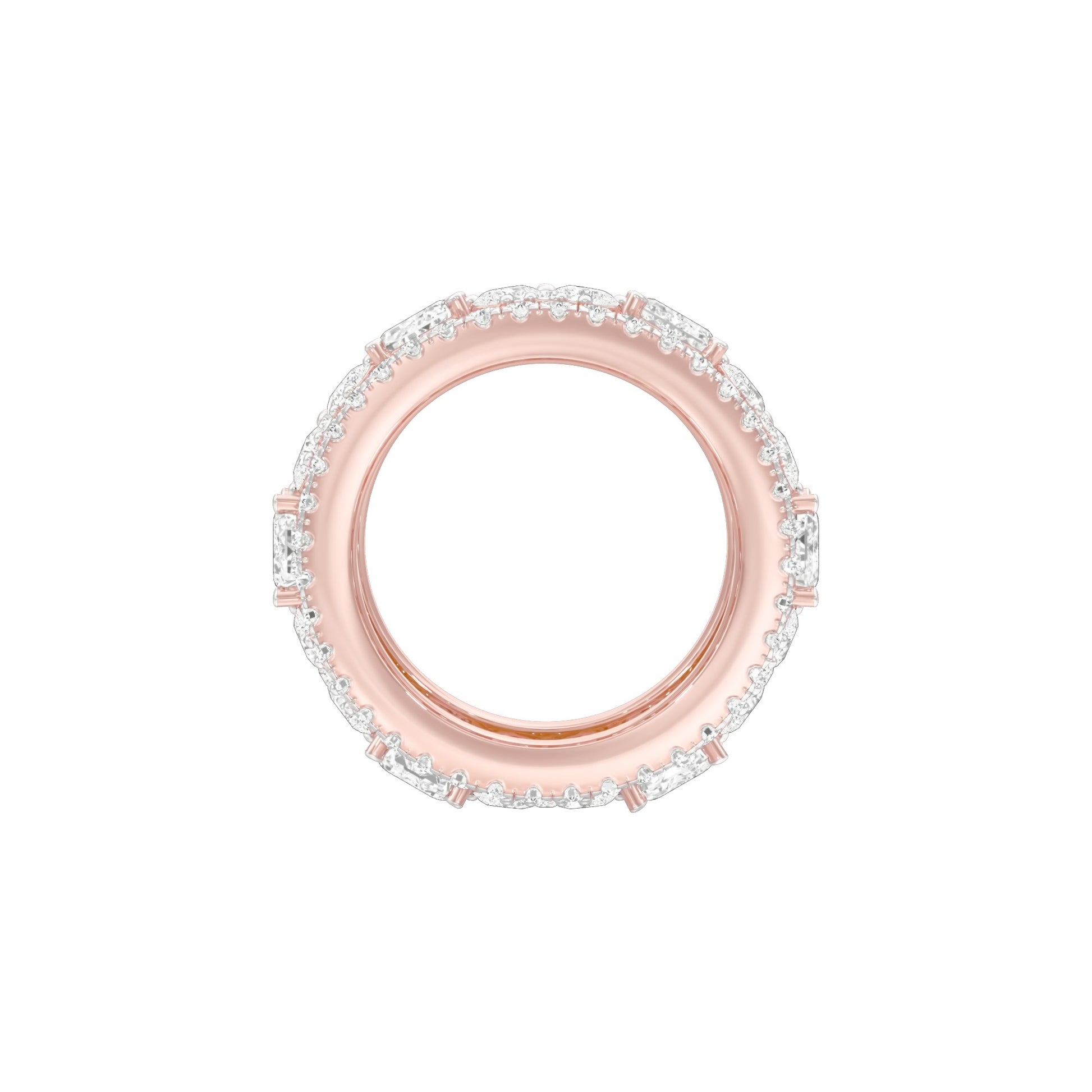 Camila Loop Diamond Band Ring 18 KT / Rose Gold / 18
