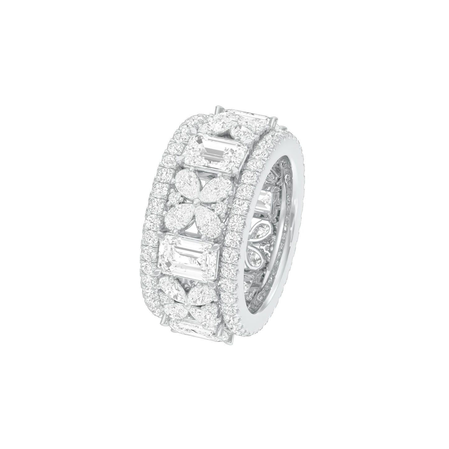 Camila Loop Diamond Band Ring 18 KT / White Gold / 18