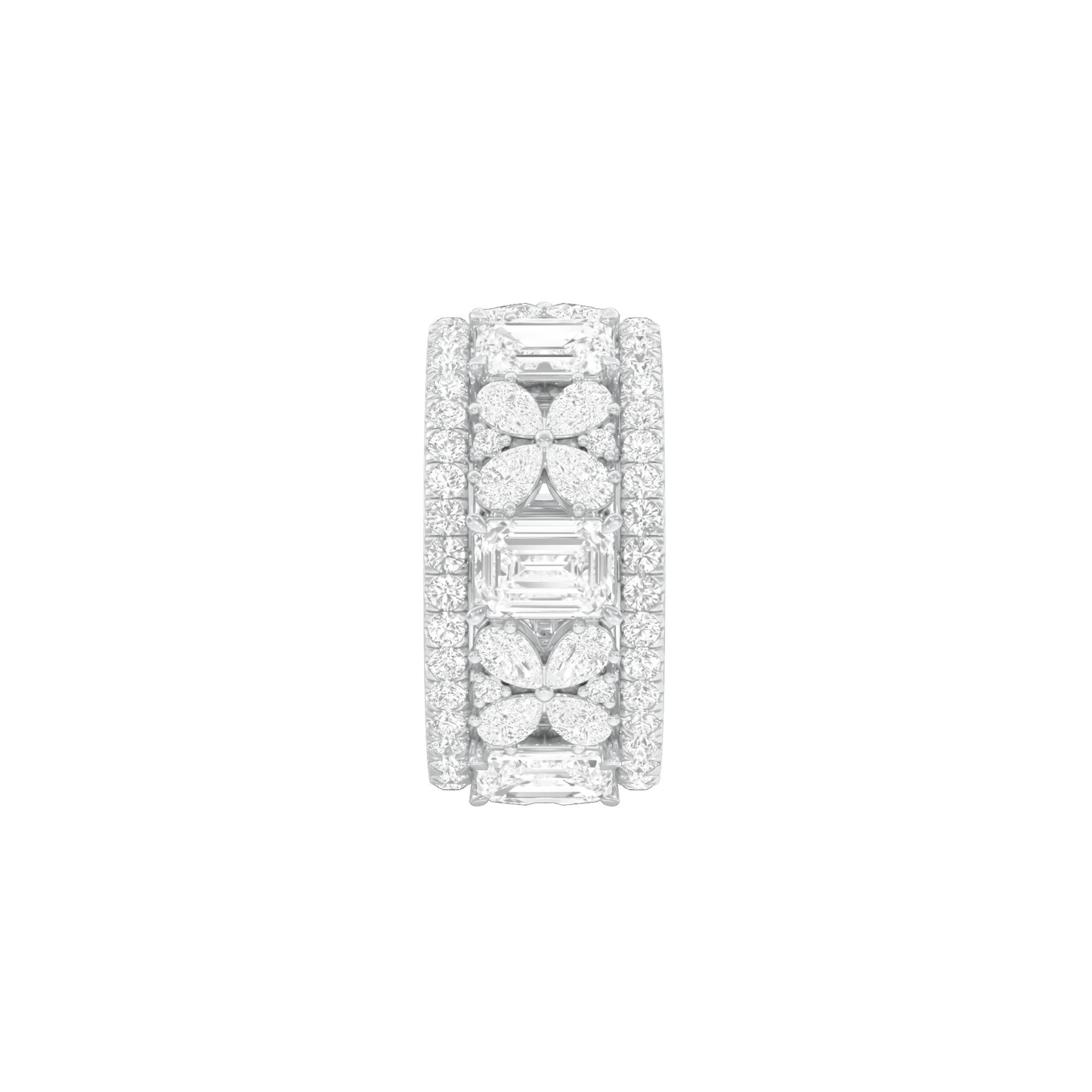 Camila Loop Diamond Band Ring 18 KT / White Gold / 18