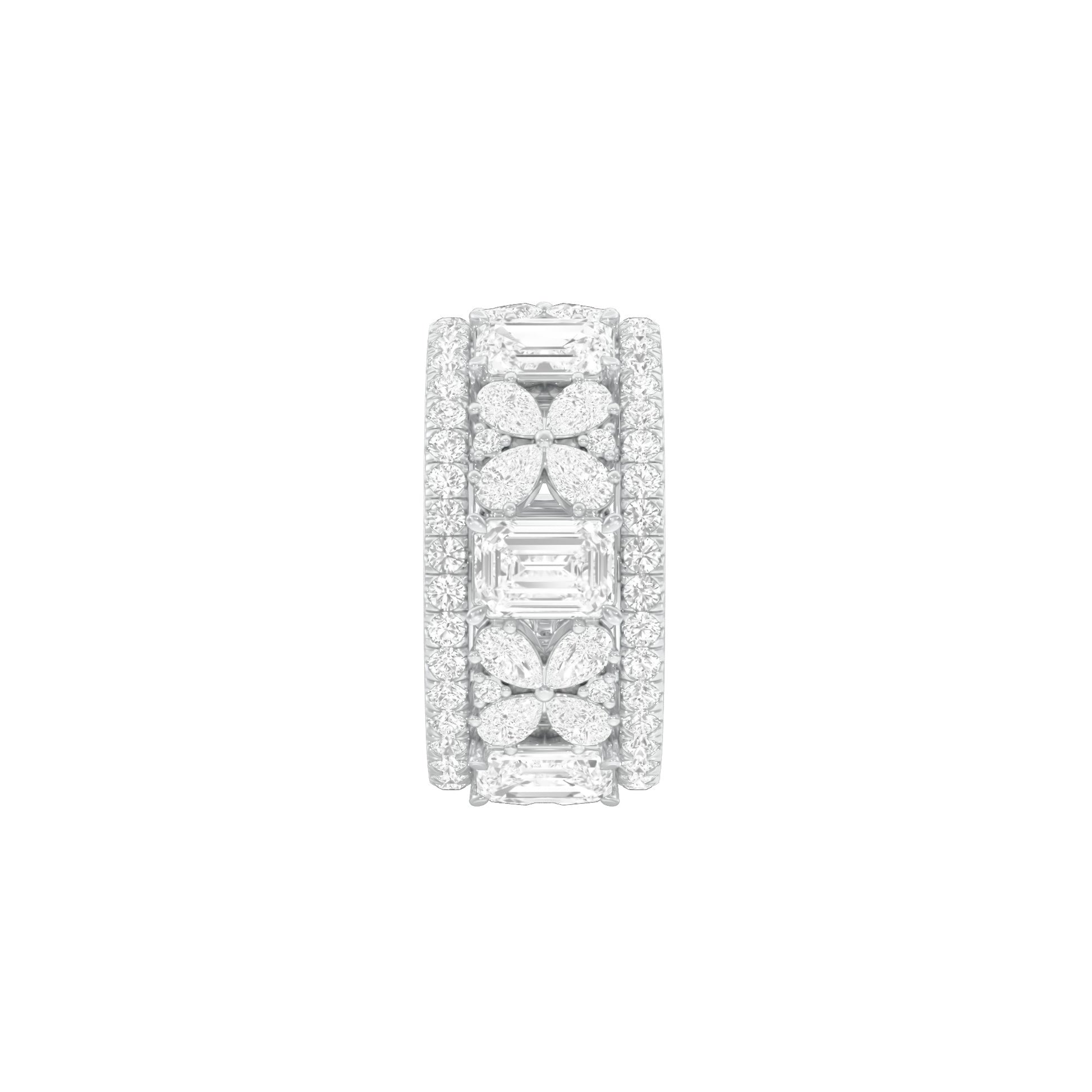 Camila Loop Diamond Band Ring 18 KT / White Gold / 18