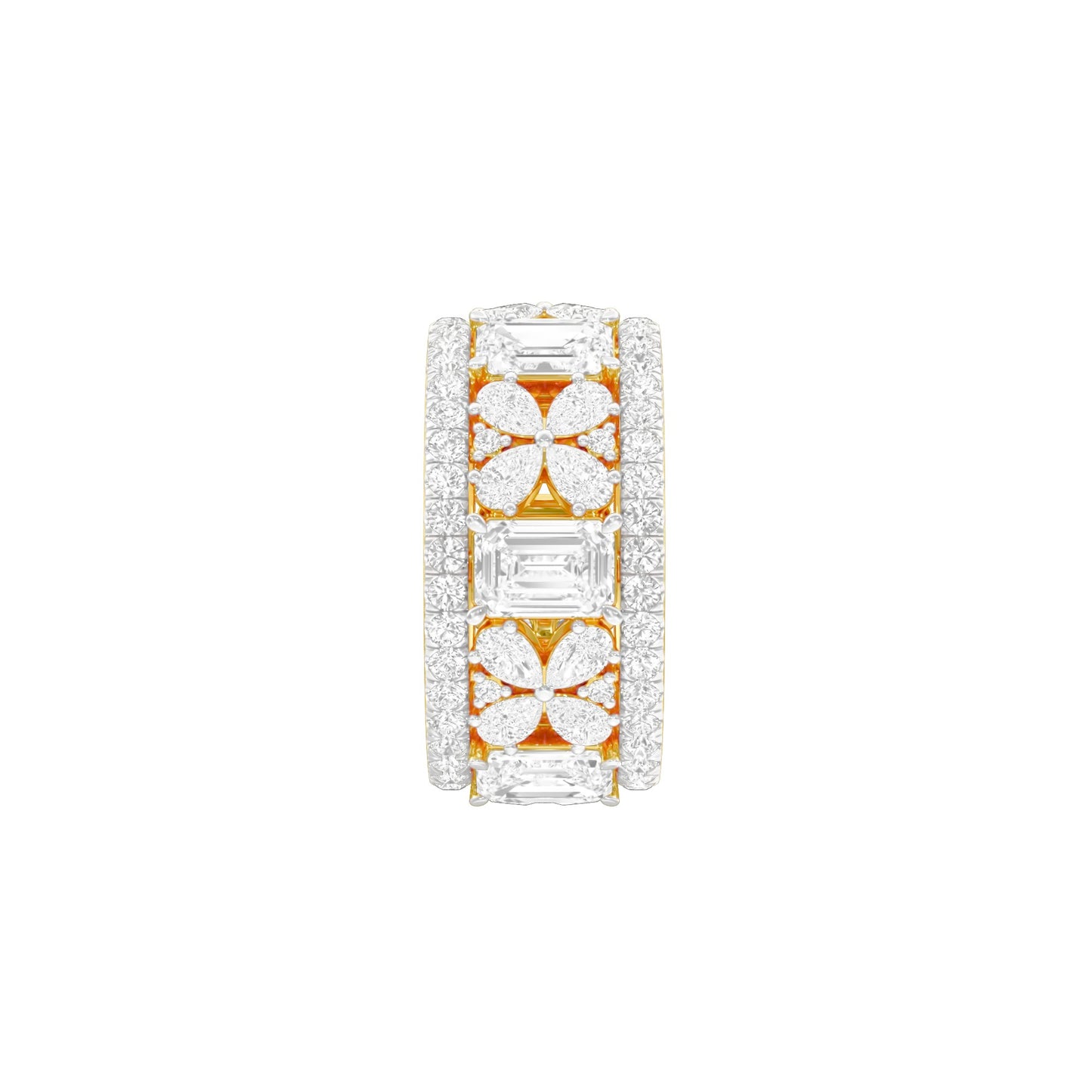 Camila Loop Diamond Band Ring 18 KT / Yellow Gold / 18