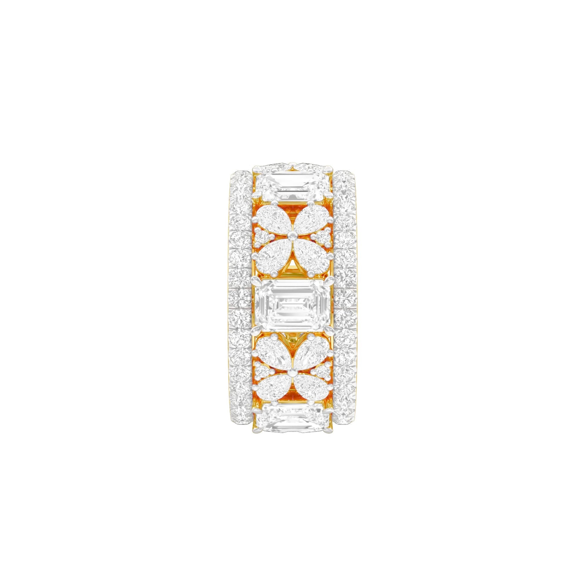 Camila Loop Diamond Band Ring 18 KT / Yellow Gold / 18