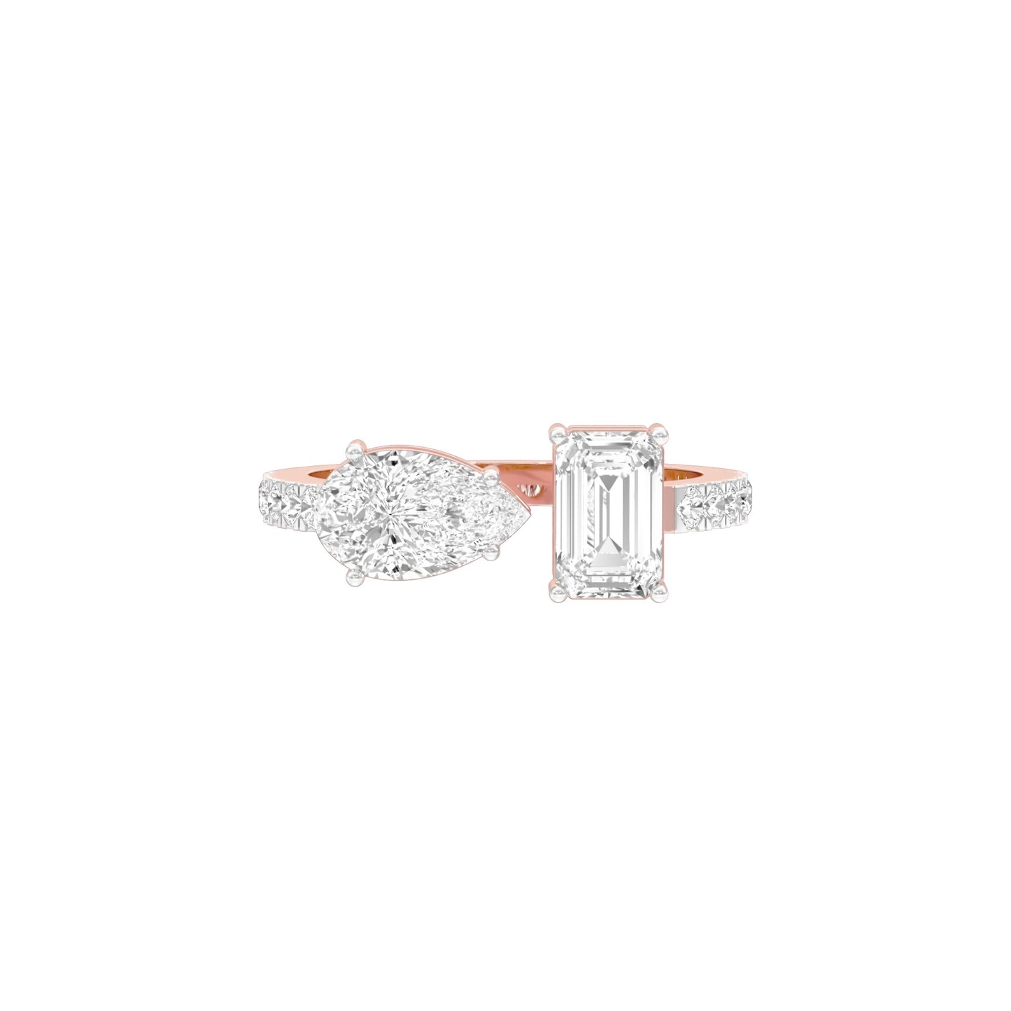 Vows & Vibes Diamond Engagement Ring 18 KT / Rose Gold / 22