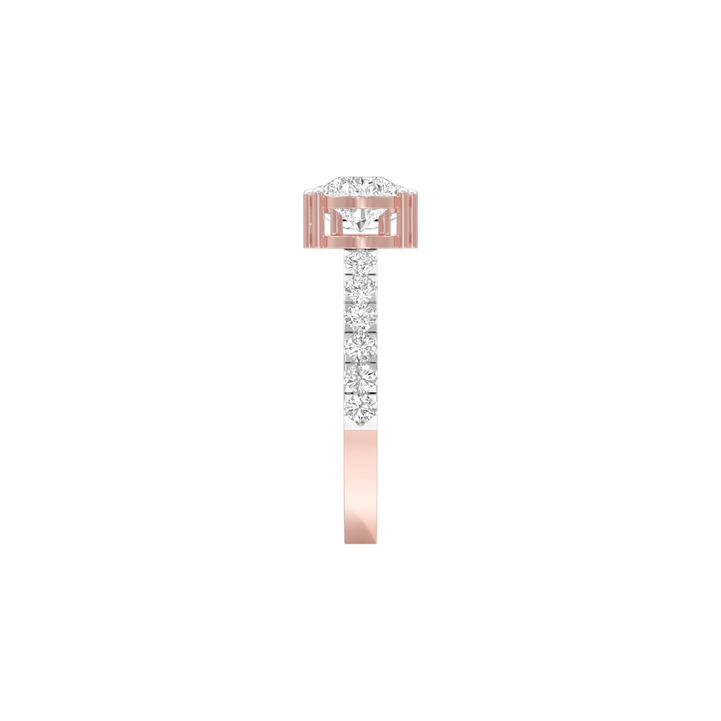 Vows & Vibes Diamond Engagement Ring 18 KT / Rose Gold / 22