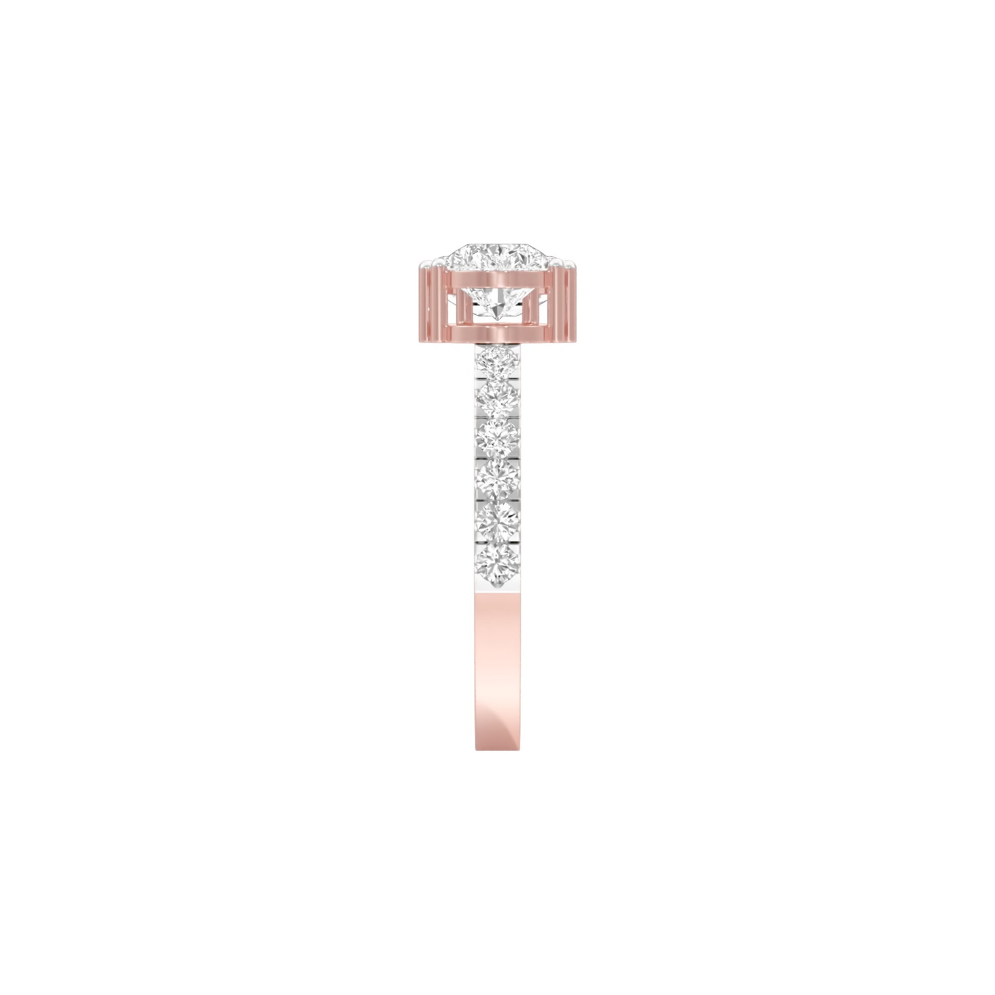Vows & Vibes Diamond Engagement Ring 18 KT / Rose Gold / 22