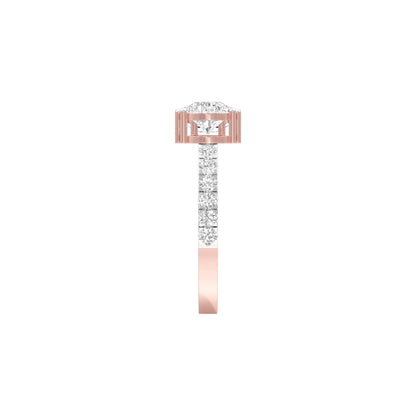 Vows & Vibes Diamond Engagement Ring 18 KT / Rose Gold / 22