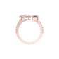 Vows & Vibes Diamond Engagement Ring 18 KT / Rose Gold / 22