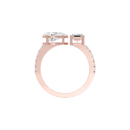 Vows & Vibes Diamond Engagement Ring 18 KT / Rose Gold / 22