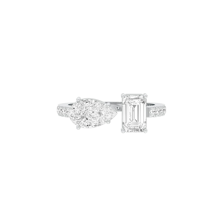 Vows & Vibes Diamond Engagement Ring 18 KT / White Gold / 22