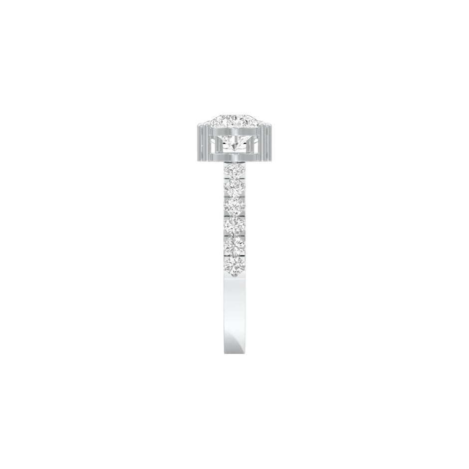 Vows & Vibes Diamond Engagement Ring 18 KT / White Gold / 22