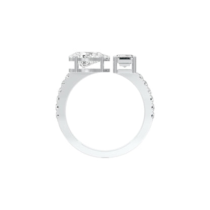 Vows & Vibes Diamond Engagement Ring 18 KT / White Gold / 22