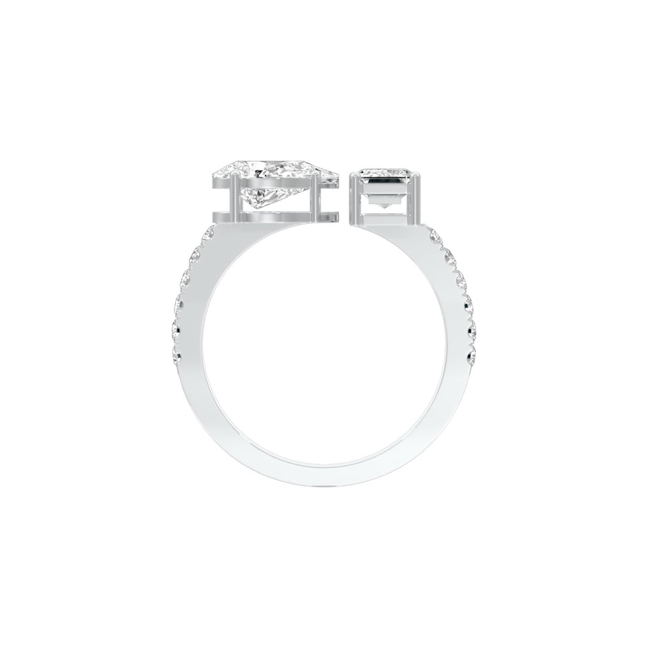 Vows & Vibes Diamond Engagement Ring 18 KT / White Gold / 22