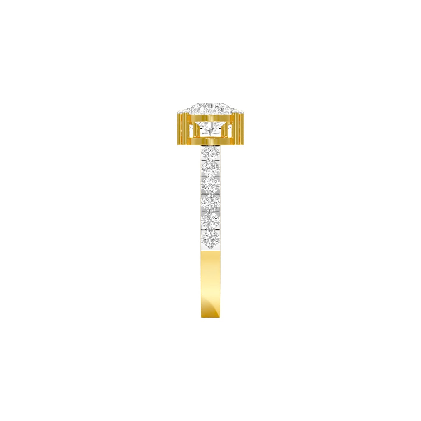 Vows & Vibes Diamond Engagement Ring 18 KT / Yellow Gold / 22