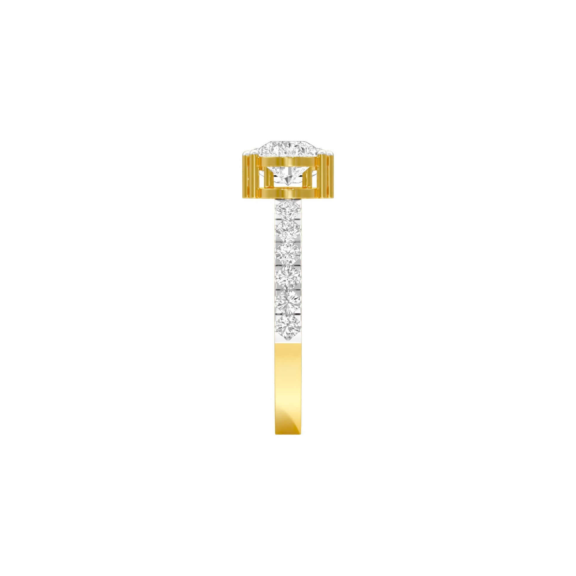 Vows & Vibes Diamond Engagement Ring 18 KT / Yellow Gold / 22