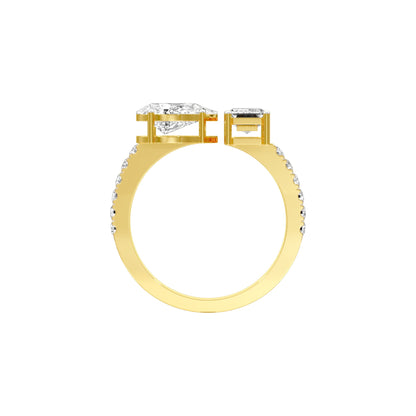 Vows & Vibes Diamond Engagement Ring 18 KT / Yellow Gold / 22