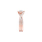 Heart's Champion Diamond Engagement Ring 18 KT / Rose Gold / 22