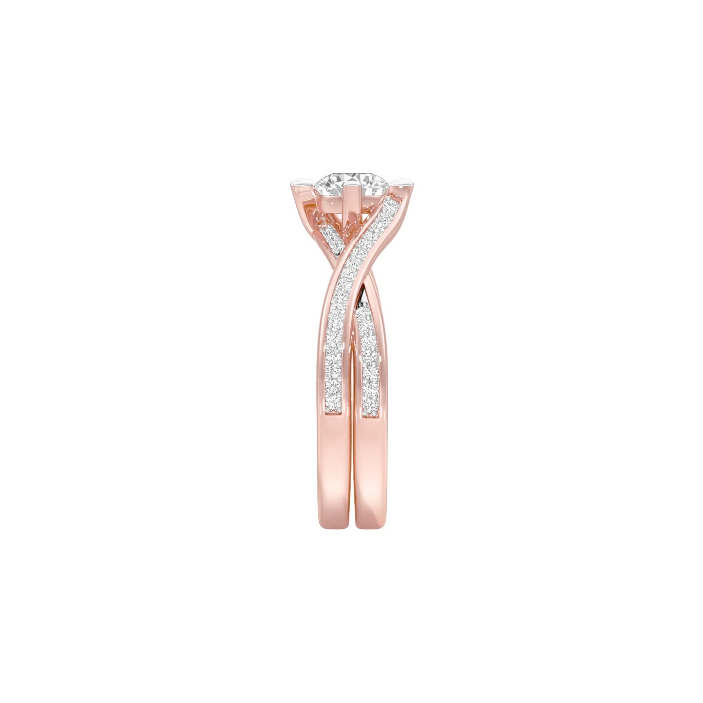 Heart's Champion Diamond Engagement Ring 18 KT / Rose Gold / 22