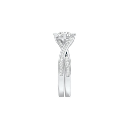 Heart's Champion Diamond Engagement Ring 18 KT / White Gold / 22