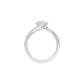 Heart's Champion Diamond Engagement Ring 18 KT / White Gold / 22