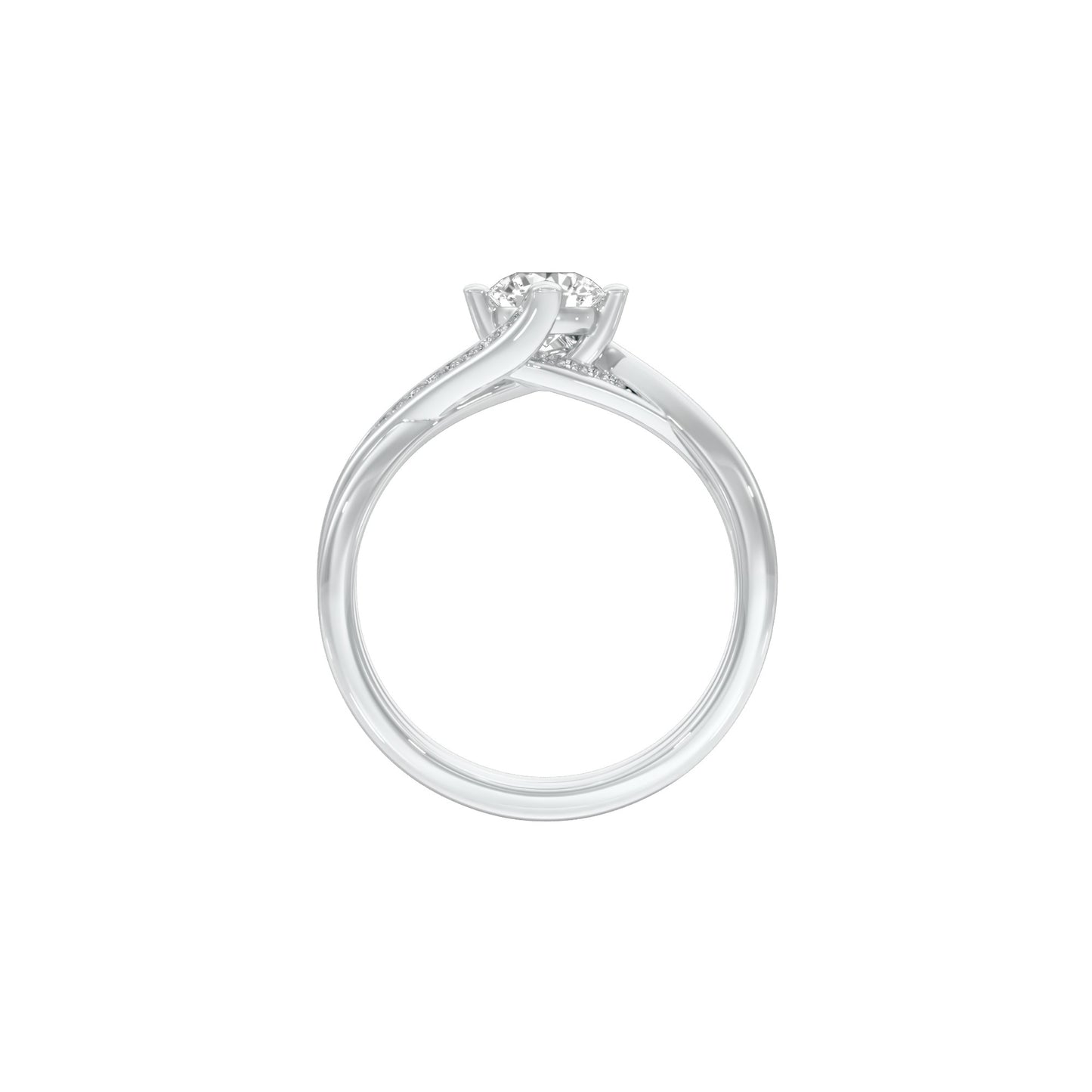Heart's Champion Diamond Engagement Ring 18 KT / White Gold / 22