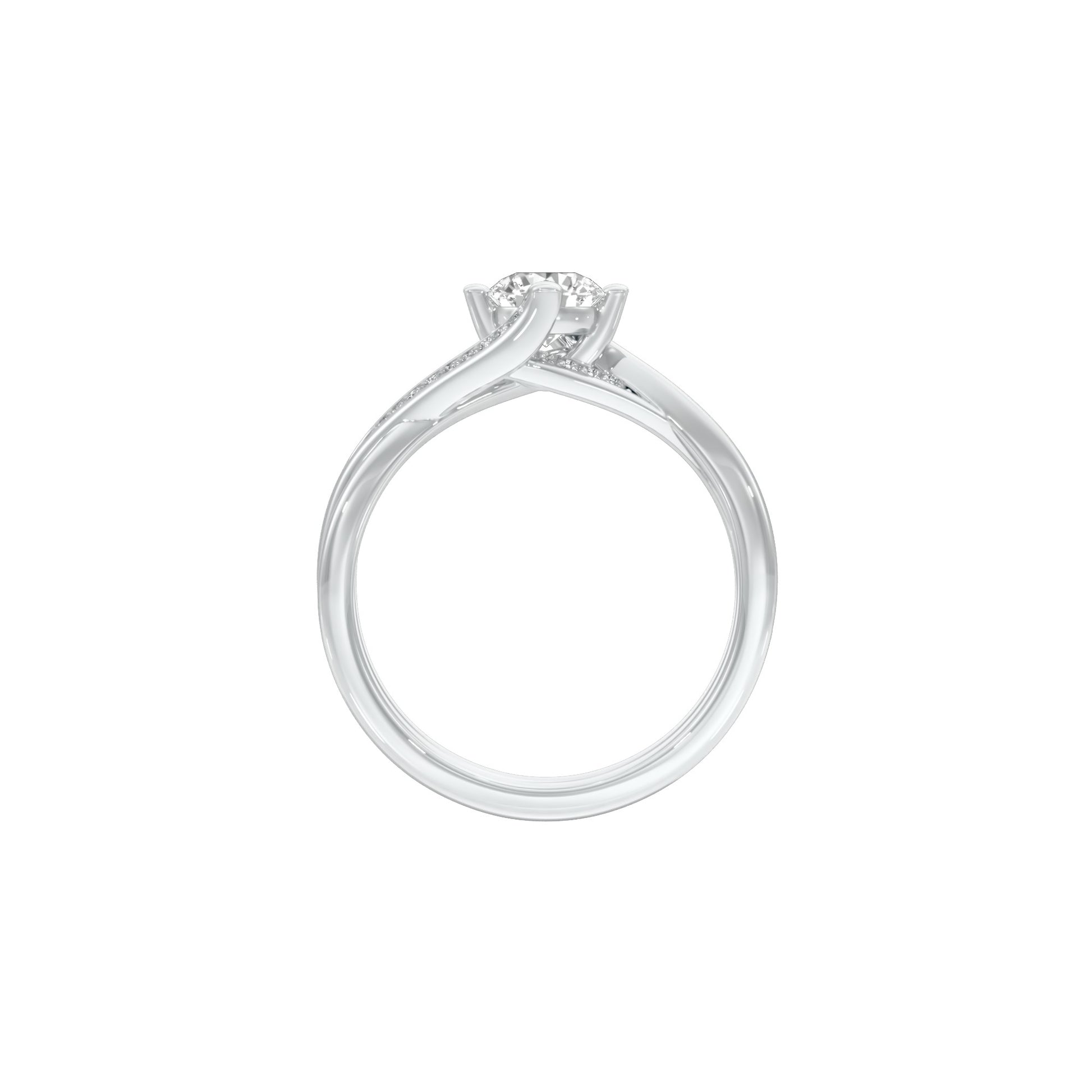 Heart's Champion Diamond Engagement Ring 18 KT / White Gold / 22