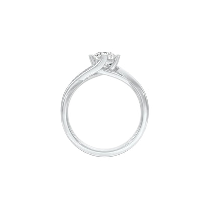 Heart's Champion Diamond Engagement Ring 18 KT / White Gold / 22